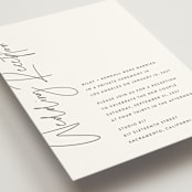 "printed" - Wedding Invitations in Onyx by JoAnn Jinks - Detail