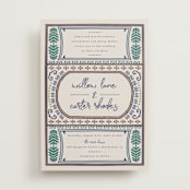"Vase" - Wedding Invitations in Neptune by Kelly Watkins - Front