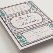"Vase" - Wedding Invitations in Neptune by Kelly Watkins - Detail