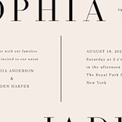 "Magazine Serif" - Wedding Invitations in Sand Dunes by Elly - Close-Up