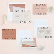 "Magazine Serif" - Wedding Invitations in Sand Dunes by Elly - Invitation Suite