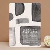 "Midtown" - Wedding Invitations in Stone by Hudson meet Rose - Front