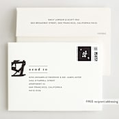 "Epithet" - Wedding Invitations in Charcoal by Nazia Hyder - FREE Recipient Addressing