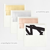 "Epithet" - Wedding Invitations in Charcoal by Nazia Hyder - Envelope Liner Options
