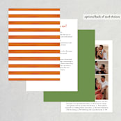 "Orange Blossoms" - Wedding Invitations in Pearl by Susan Moyal - Back of Card