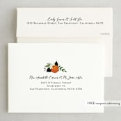 "Orange Blossoms" - Wedding Invitations in Pearl by Susan Moyal - FREE Recipient Addressing