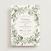 "Carolina" - Wedding Invitations in Meadow by Melanie Kosuge - Front