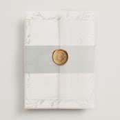 "Carolina" - Wedding Invitations in Meadow by Melanie Kosuge - Assembled with Vellum Wrap and Wax Seal