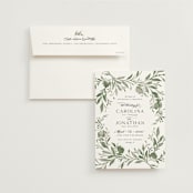 "Carolina" - Wedding Invitations in Meadow by Melanie Kosuge - Invitation with Envelope