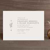 "Herb Garden" - Wedding Invitations in Taupe by Sarah Brown - Front
