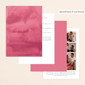 "Stately Florals" - Wedding Invitations in Poppy by Lori Wemple - Back of Card