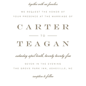 "Stately Florals" - Wedding Invitations in Poppy by Lori Wemple - Close-Up