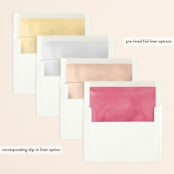 "Stately Florals" - Wedding Invitations in Poppy by Lori Wemple - Envelope Liner Options