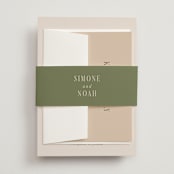 "Fero" - Wedding Invitations in Blush by Pati Cascino - Assembled with Belly Band