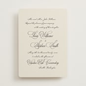 "Old Fashioned" - Wedding Invitations in Night by Ani Somi - Front