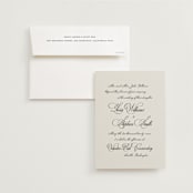 "Old Fashioned" - Wedding Invitations in Night by Ani Somi - Invitation with Envelope
