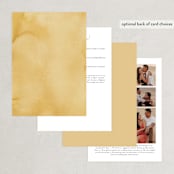 "Summer Love" - Wedding Invitations in Sunflower by Wildfield Paper Co - Back of Card