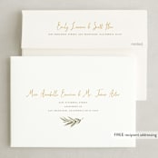 "Summer Love" - Wedding Invitations in Sunflower by Wildfield Paper Co - FREE Recipient Addressing