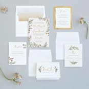 "Summer Love" - Wedding Invitations in Sunflower by Wildfield Paper Co - Invitation Suite
