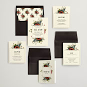 "Vintage Garden Invite" - Wedding Invitations in Vintage Beige by Alisa Wismer - Invitation Suite