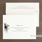 "ivi" - Wedding Invitations in Ivory by Lori Wemple - FREE Recipient Addressing
