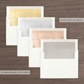 "ivi" - Wedding Invitations in Ivory by Lori Wemple - Envelope Liner Options