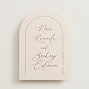 "Around" - Wedding Invitations in Cloud by Kaydi Bishop - Front