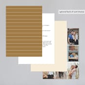 "Painted Ferns" - Wedding Invitations in Cream by Amy Kross - Back of Card