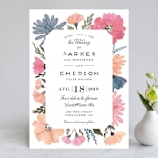 "Romantic Watercolor Flora" - Wedding Invitations in Dhalia by Petra Kern - Front