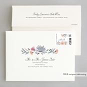 "Romantic Watercolor Flora" - Wedding Invitations in Dhalia by Petra Kern - FREE Recipient Addressing
