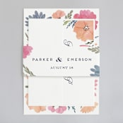 "Romantic Watercolor Flora" - Wedding Invitations in Dhalia by Petra Kern - Assembled