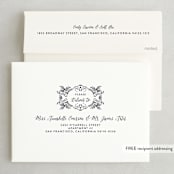 "Wedding Enchantment" - Wedding Invitations in Midnight by Chris Griffith - FREE Recipient Addressing