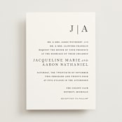"Sophistotype" - Wedding Invitations in Sea Salt by Snow and Ivy - Front