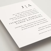 "Sophistotype" - Wedding Invitations in Sea Salt by Snow and Ivy - Close-Up