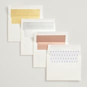 "Sophistotype" - Wedding Invitations in Sea Salt by Snow and Ivy - Envelope Liner Options