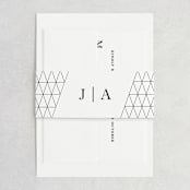 "Sophistotype" - Wedding Invitations in Sea Salt by Snow and Ivy - Assembled