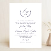 "United" - Wedding Invitations in Cobalt by Susan Brown - Front