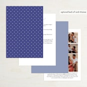 "United" - Wedding Invitations in Cobalt by Susan Brown - Back of Card