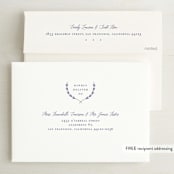 "United" - Wedding Invitations in Cobalt by Susan Brown - FREE Recipient Addressing