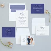 "United" - Wedding Invitations in Cobalt by Susan Brown - Invitation Suite