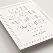"Arcadia" - Wedding Invitations in Noir by Olivia Raufman - Detail