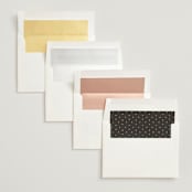 "Arcadia" - Wedding Invitations in Noir by Olivia Raufman - Envelope Liner Options