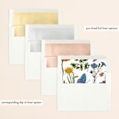 "Svelte" - Wedding Invitations in Ivory by Erin Hodges - Envelope Liner Options
