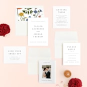 "Svelte" - Wedding Invitations in Ivory by Erin Hodges - Invitation Suite