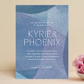 "Alchemy" - Wedding Invitations in Deep Sea by Olivia Raufman - Front