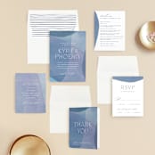 "Alchemy" - Wedding Invitations in Deep Sea by Olivia Raufman - Invitation Suite