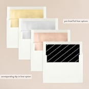 "first dance" - Wedding Invitations in Champagne by Kasia Labocki - Envelope Liner Options