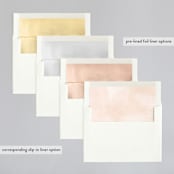 "Lithe" - Wedding Invitations in Blush by Kristie Kern - Envelope Liner Options