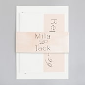 "Lithe" - Wedding Invitations in Blush by Kristie Kern - Assembled