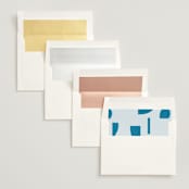 "Juniper" - Wedding Invitations in Capri by Blustery August - Envelope Liner Options